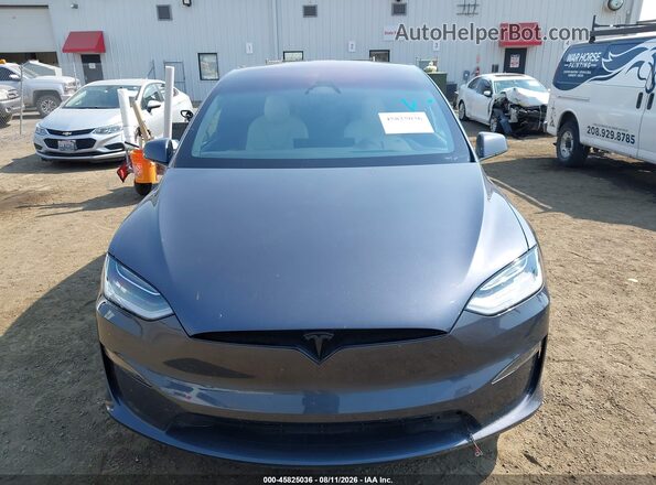 7SAXCDE55PF368514 2023 TESLA MODEL X Серый Вид задней части салона