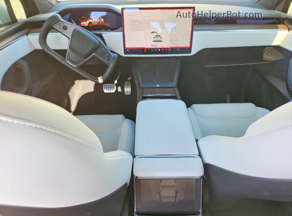 7SAXCDE59NF339045 2022 TESLA MODEL White Dashboard view