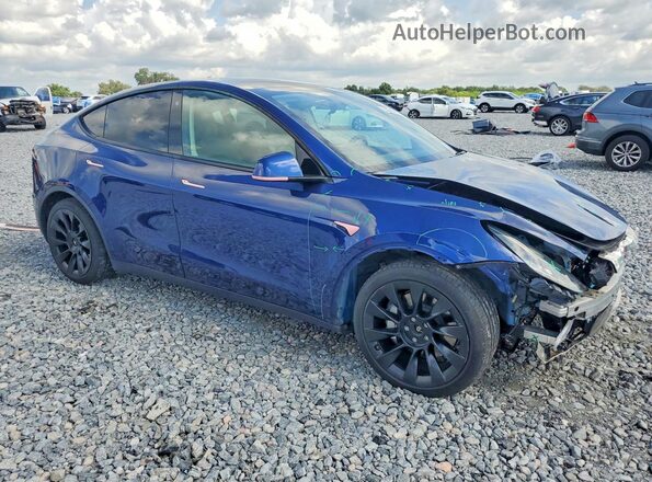 7SAYGAEE1NF310176 2022 TESLA MODEL Blue Передня права чверть
