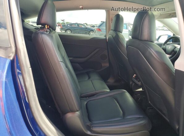 7SAYGAEE1NF310176 2022 TESLA MODEL Blue Вид задніх сидінь