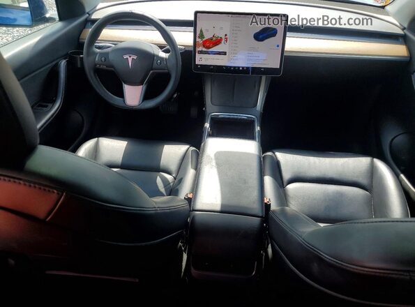 7SAYGAEE1NF310176 2022 TESLA MODEL Blue Вид панелі приладів