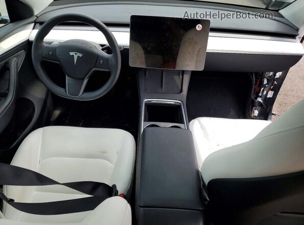7SAYGAEE1SF244367 2025 TESLA MODEL Black Առջևի վահանակի տեսք