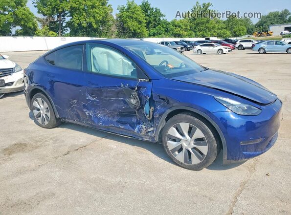 7SAYGAEE2PF670690 2023 TESLA MODEL Синий Передняя правая четверть