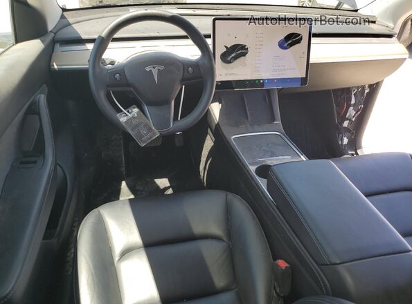 7SAYGAEE4NF392193 2022 TESLA MODEL Gray Vista del salpicadero