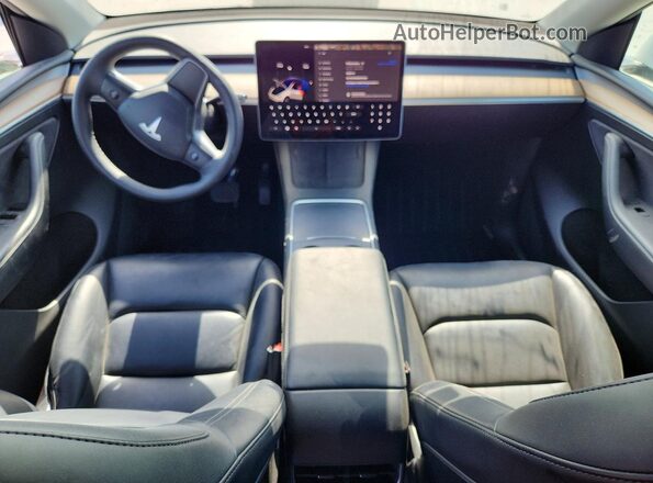 7SAYGAEE4NF570202 2022 TESLA MODEL White Widok deski rozdzielczej
