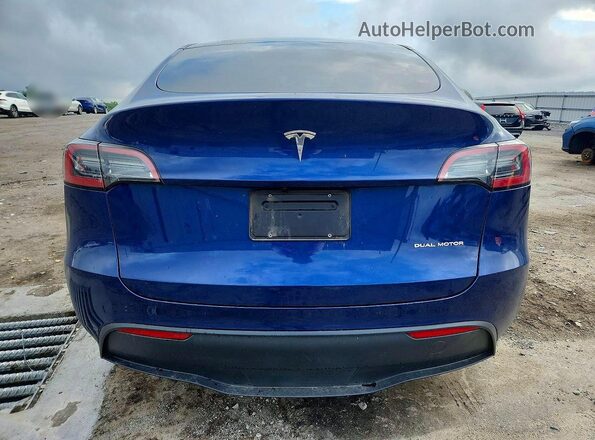 7SAYGAEE4PF879140 2023 TESLA MODEL Синий Вид сзади