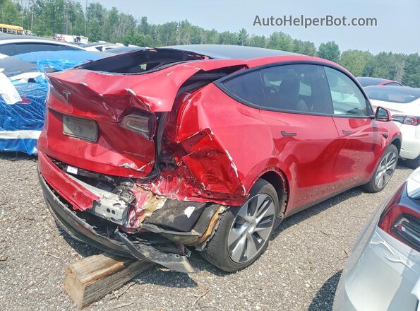 7SAYGAEE5NF518576 2022 TESLA MODEL Red უკანა მარჯვენა