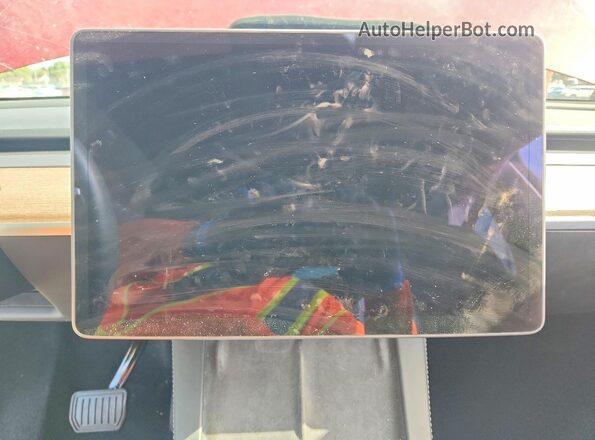 7SAYGAEE5RF114862 2024 TESLA MODEL Red Instrument cluster view