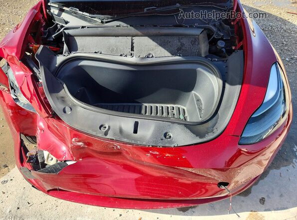 7SAYGAEE5RF114862 2024 TESLA MODEL Red Rear interior view