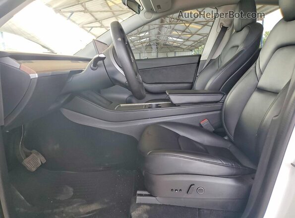 7SAYGAEE7NF337527 2022 TESLA MODEL White Вид салону спереду