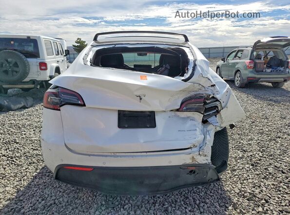 7SAYGAEE8NF524419 2022 TESLA MODEL White Vista trasera