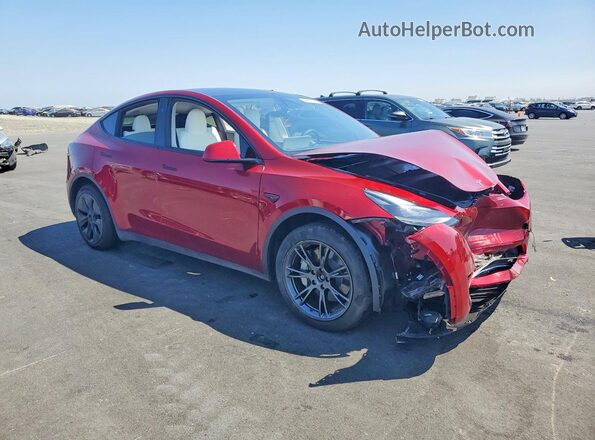 7SAYGAEE8RF163831 2024 TESLA MODEL Red Передня права чверть
