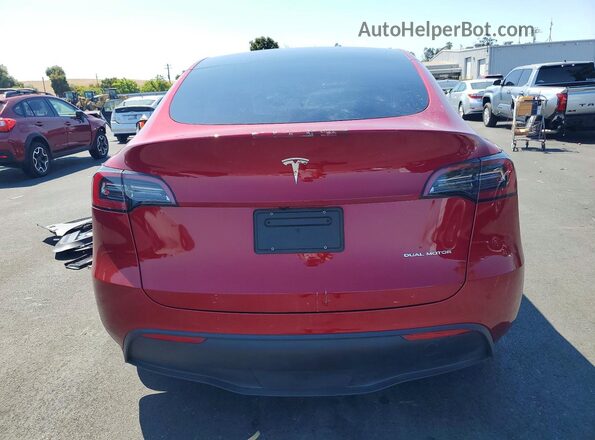 7SAYGAEE8RF163831 2024 TESLA MODEL Red Вид ззаду