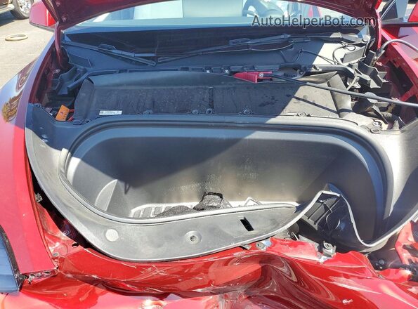 7SAYGAEE8RF163831 2024 TESLA MODEL Red Вид підкапотного простору