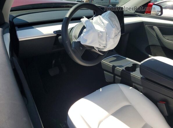 7SAYGAEE8RF163831 2024 TESLA MODEL Red Вид панелі приладів