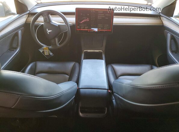 7SAYGAEE9NF559390 2022 TESLA MODEL Blue Առջևի վահանակի տեսք