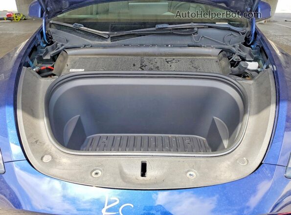 7SAYGAEE9NF559390 2022 TESLA MODEL Blue Սալոնի հետևի տեսք