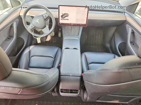 7SAYGAEE9RF002307 2024 TESLA MODEL Gray Առջևի վահանակի տեսք