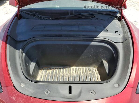 7SAYGAEE9SF247453 2025 TESLA MODEL Red ძრავის განყოფილების ხედი