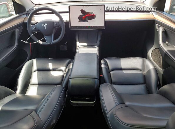 7SAYGAEE9SF247453 2025 TESLA MODEL Red წინა პანელის ხედი