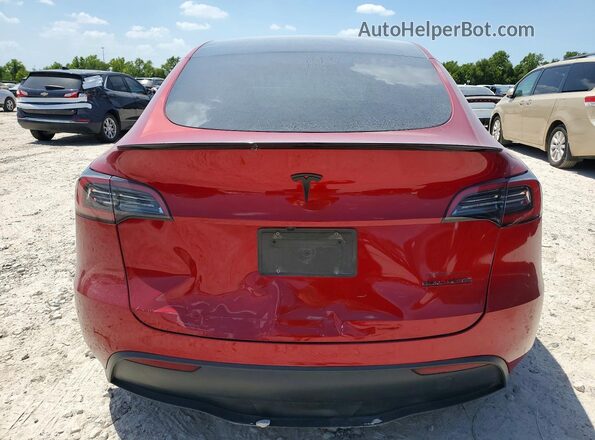 7SAYGAEE9SF247453 2025 TESLA MODEL Red უკანა ხედი