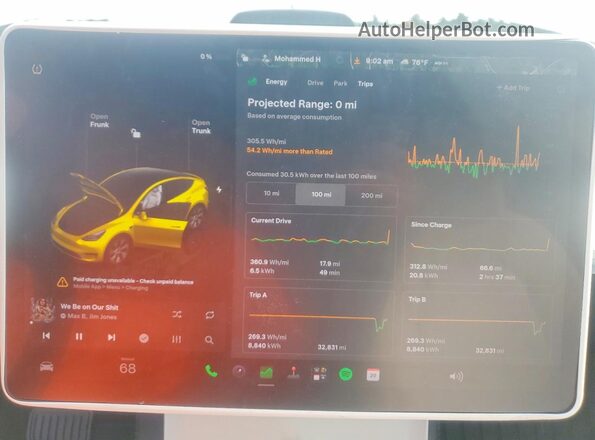 7SAYGAEEXRF073760 2024 TESLA MODEL White Instrument cluster view