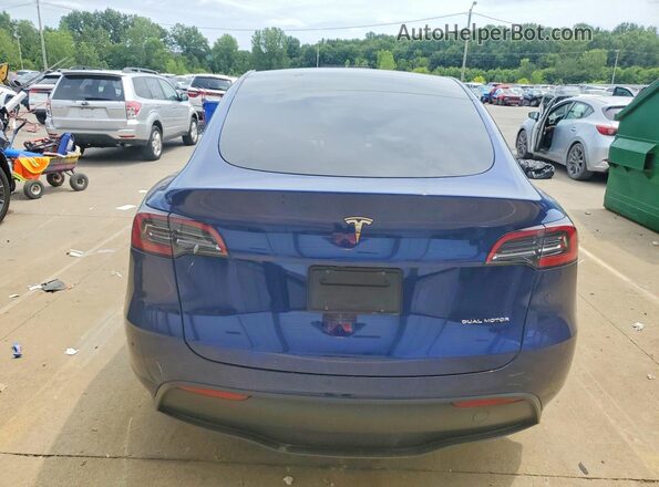 7SAYGAEEXRF202774 2024 TESLA MODEL Синий Вид сзади