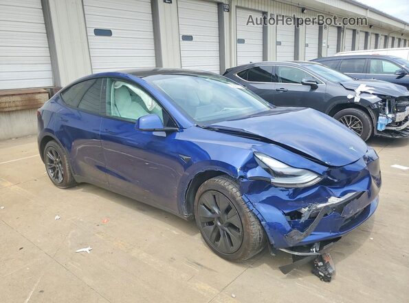 7SAYGAEEXRF202774 2024 TESLA MODEL Синий Передняя правая четверть