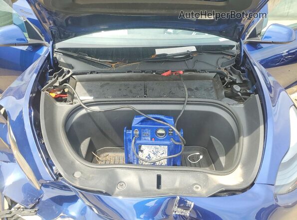 7SAYGAEEXRF202774 2024 TESLA MODEL Синий Вид задней части салона