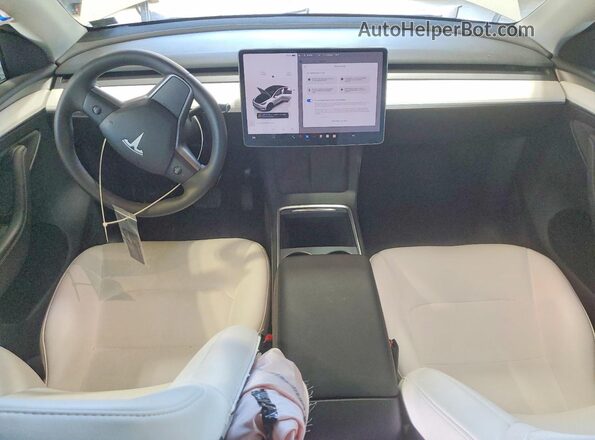 7SAYGAEEXRF206646 2024 TESLA MODEL White Widok deski rozdzielczej