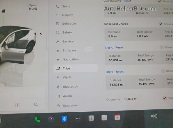 7SAYGAEEXRF206646 2024 TESLA MODEL White Widok zestawu wskaźników