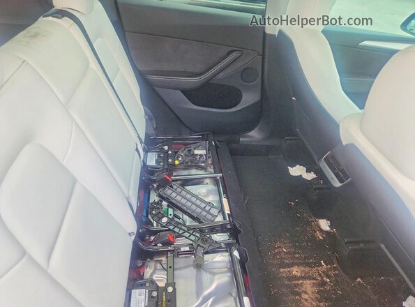7SAYGDED0SA337242 2025 TESLA MODEL Красный Вид задних сидений