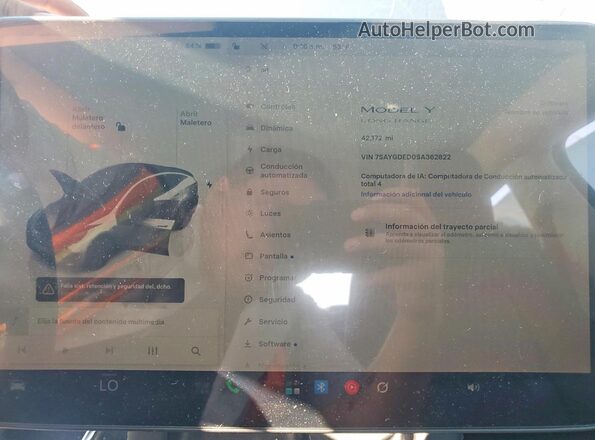 7SAYGDED0SA362822 2025 TESLA MODEL Silver Vista del cuadro de instrumentos