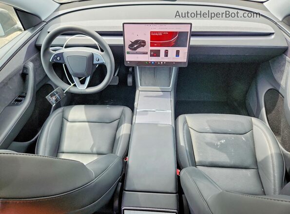 7SAYGDED0TA425404 2026 TESLA MODEL Black Dashboard view