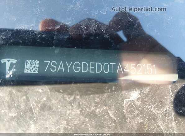 7SAYGDED0TA452151 2026 TESLA MODEL Y Gray ძრავის განყოფილების ხედი