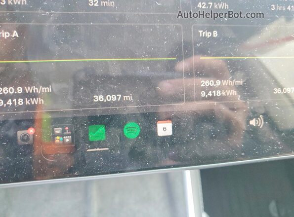 7SAYGDED0TF434008 2026 TESLA MODEL White Вид щитка приладів