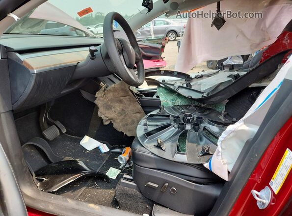 7SAYGDED1RF096398 2024 TESLA MODEL Maroon Vista interior delantera