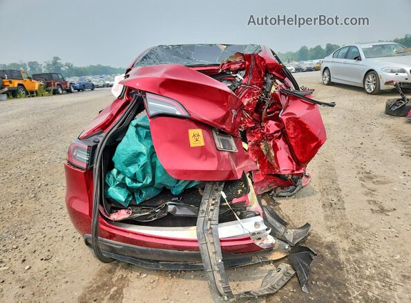 7SAYGDED1RF096398 2024 TESLA MODEL Maroon Vista trasera