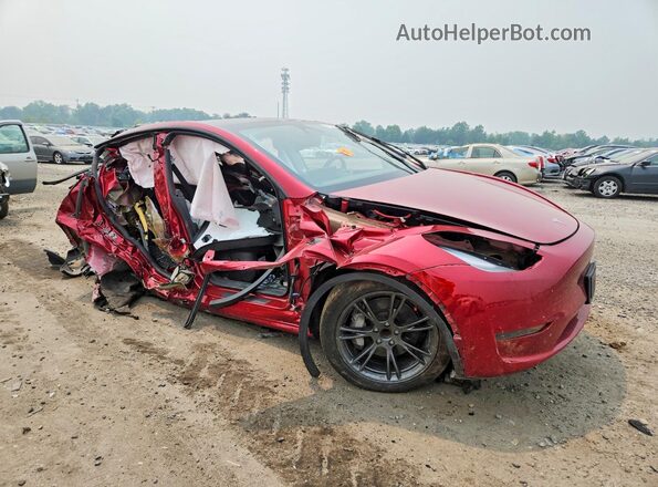 7SAYGDED1RF096398 2024 TESLA MODEL Maroon Delantero derecho