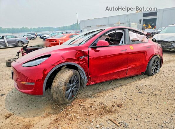 7SAYGDED1RF096398 2024 TESLA MODEL Y Maroon Front right