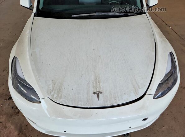 7SAYGDED1RF193049 2024 TESLA MODEL White Սալոնի հետևի տեսք