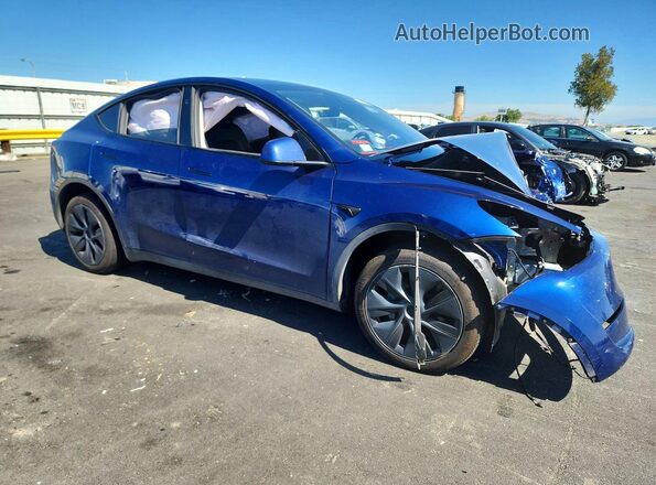 7SAYGDED1RF212151 2024 TESLA MODEL Синий Передняя правая четверть