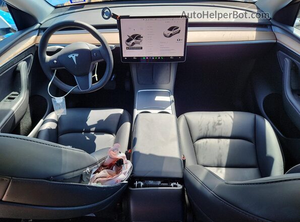 7SAYGDED1SF320873 2025 TESLA MODEL White წინა პანელის ხედი