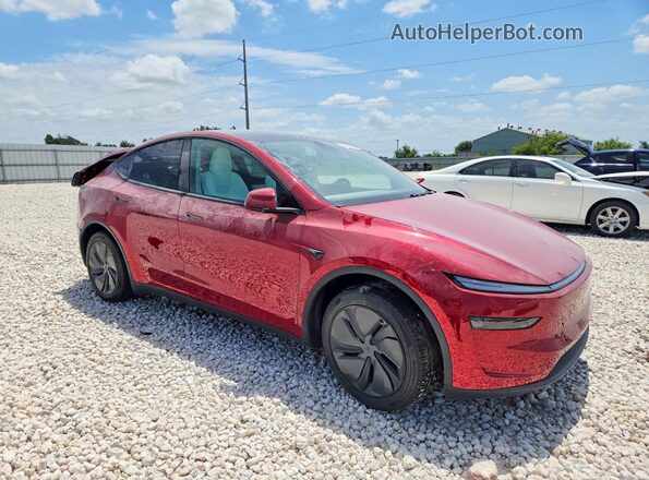 7SAYGDED1TA597036 2026 TESLA MODEL Красный Передняя правая четверть
