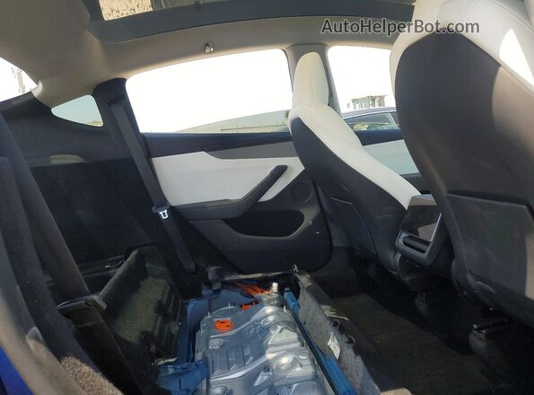 7SAYGDED1TF378158 2026 TESLA MODEL Blue უკანა სავარძლების ხედი