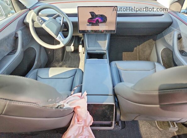 7SAYGDED1TF434132 2026 TESLA MODEL Gray Dashboard view