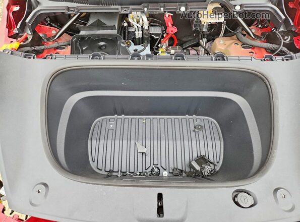 7SAYGDED2TF636381 2026 TESLA MODEL Красный Вид задней части салона