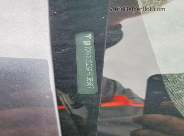 7SAYGDED3RF088867 2024 TESLA MODEL Gray Вид підкапотного простору