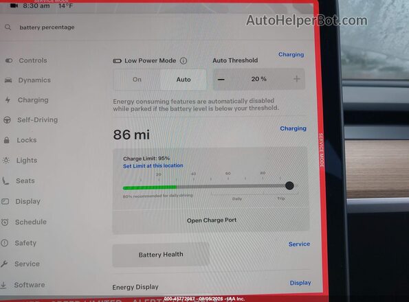 7SAYGDED3SA349403 2025 TESLA MODEL Y Gray 