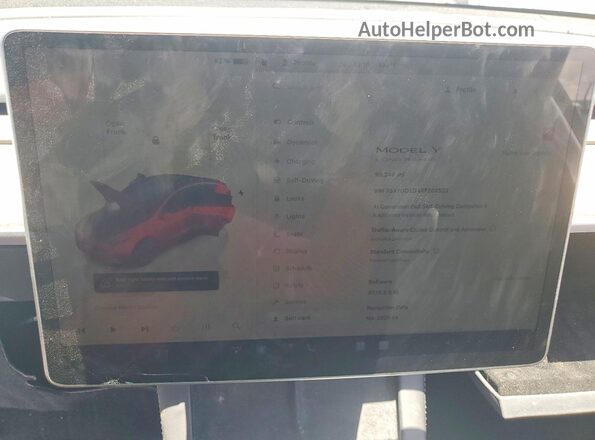 7SAYGDED4RF202522 2024 TESLA MODEL Black Widok zestawu wskaźników
